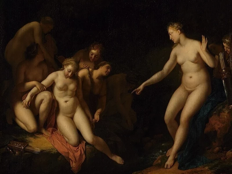 1659-Adriaen van der Werff - Diana scopre l'impronta di Callisto - Museo Boijmans Van Beuningen, Rotterdam
